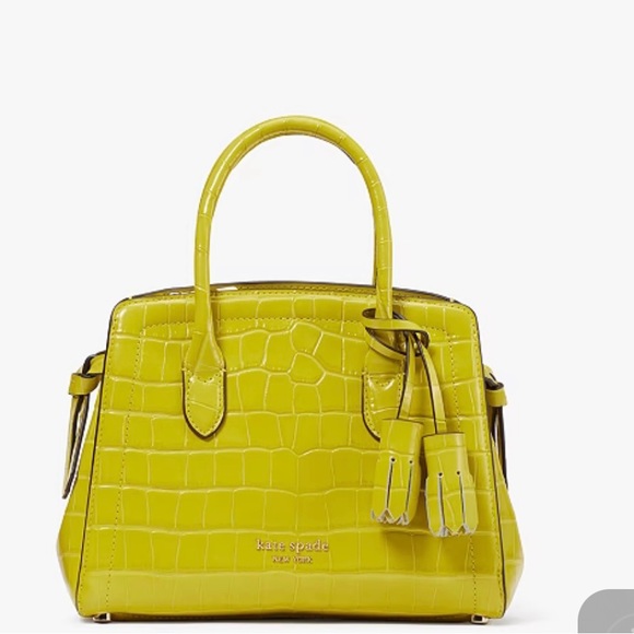 NWT Kate Spade Croc embossed mini Knott - Picture 1 of 11